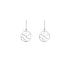 Boucles D'oreilles Dormeuses Les Georgettes Les Essentielles Wavy, Finition Argentée, 16mm
