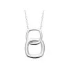 La Coque De Nacre Collier En Argent Rhodié, 45cm