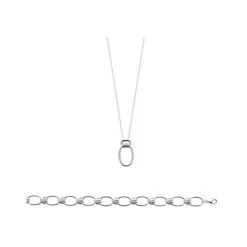 La Coque De Nacre Chaîne En Argent Rhodié