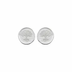 La Coque De Nacre Boucles D'oreilles En Argent Rhodié