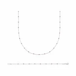 La Coque De Nacre Collier En Argent Rhodié Et émail, 42cm