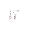 Boucles D'oreilles Griffe Rouge En Argent