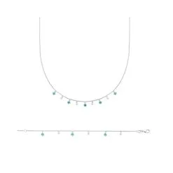 La Coque De Nacre Bracelet En Argent Rhodié Et Oxyde De Zirconium