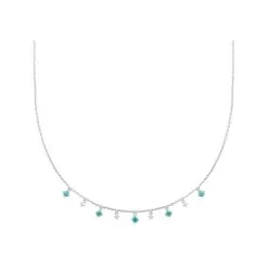 La Coque De Nacre Collier En Argent Rhodié Et Oxyde De Zirconium