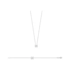 La Coque De Nacre Collier En Argent Rhodié Et Oxyde De Zirconium