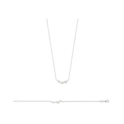 La Coque De Nacre Collier En Argent Rhodié Et Oxyde De Zirconium