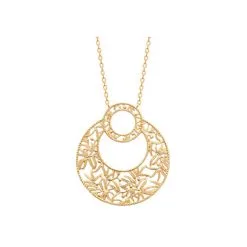 La Coque De Nacre Collier En Plaqué Or, 45cm