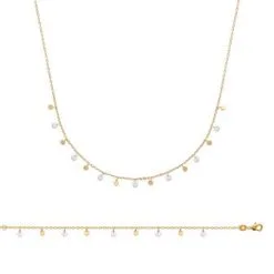 La Coque De Nacre Collier En Plaqué Or Et Oxyde De Zirconium, 45cm