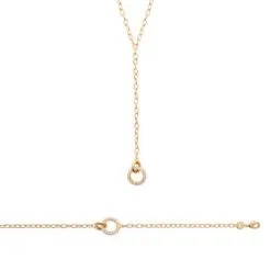 La Coque De Nacre Collier En Plaqué Or Et Oxyde De Zirconium, 45cm