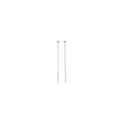 Robbez Masson Boucles D'oreilles Pendantes En Or Blanc