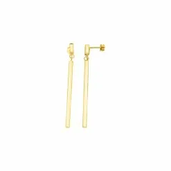 Robbez Masson Boucles D'oreilles Pendantes En Or Jaune