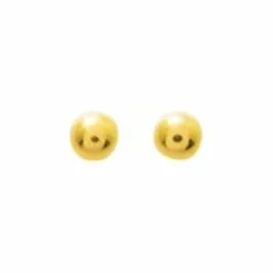 Robbez Masson Boucles D'oreilles Boule En Or Jaune, 3mm