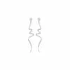 Robbez Masson Boucles D'oreilles En Argent Rhodié