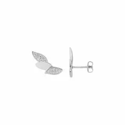 Robbez Masson Boucles D'oreilles En Argent Et Oxyde De Zirconium