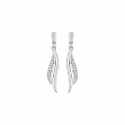 Robbez Masson Boucles D'oreilles En Argent Et Oxyde De Zirconium
