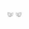 Robbez Masson Boucles D'oreilles Clous En Argent Rhodié Et Oxyde De Zirconium