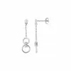 Robbez Masson Boucles D'oreilles Pendantes En Argent Et Oxydes De Zirconium