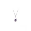 Robbez Masson Collier En Argent Et Oxydes De Zirconium Et Pierre De Couleur