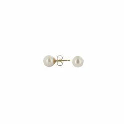 Schmittgall Boucles D'oreilles En Or Jaune Et Perles De Culture De 6-6.5mm