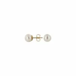 Schmittgall Boucles D'oreilles En Or Jaune Et Perles De Culture De 7-7.5mm