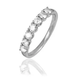 Histoire D'Or Alliance Eloise Or Blanc Diamant