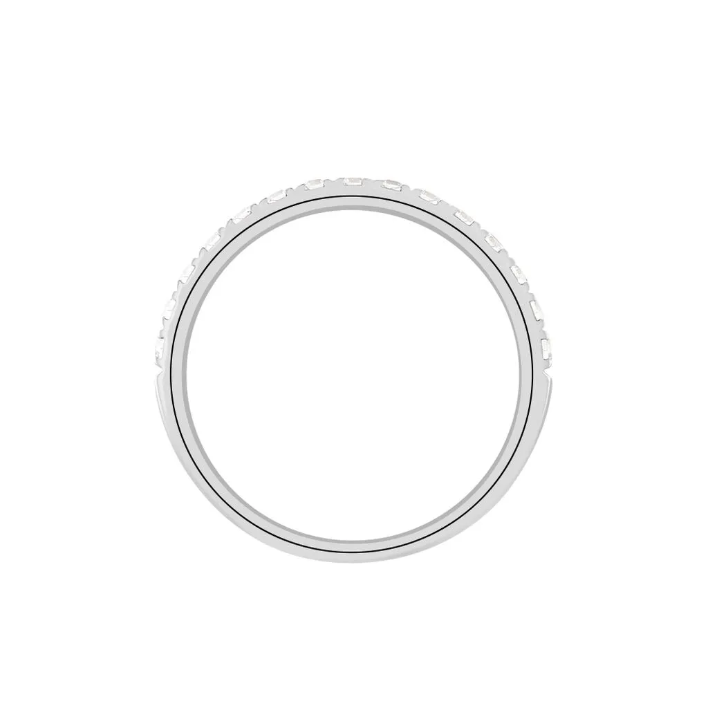 Histoire D'Or Alliance Lauralee Demi-tour Or Blanc Diamant – Image 3