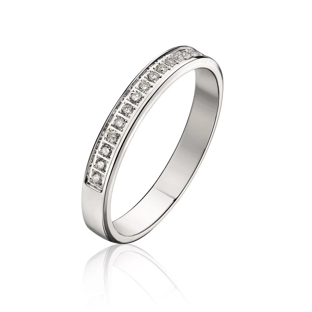 Histoire D'Or Alliance Amber Or Blanc Diamant