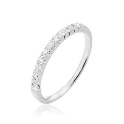 Histoire D'Or Alliance Pristina Or Blanc Diamant