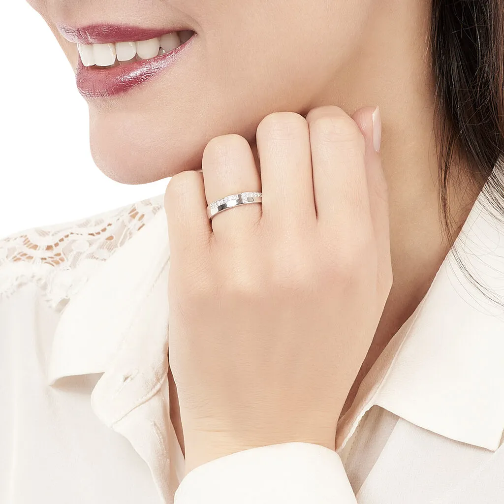 Histoire D'Or Alliance Boree Or Blanc Diamant – Image 4