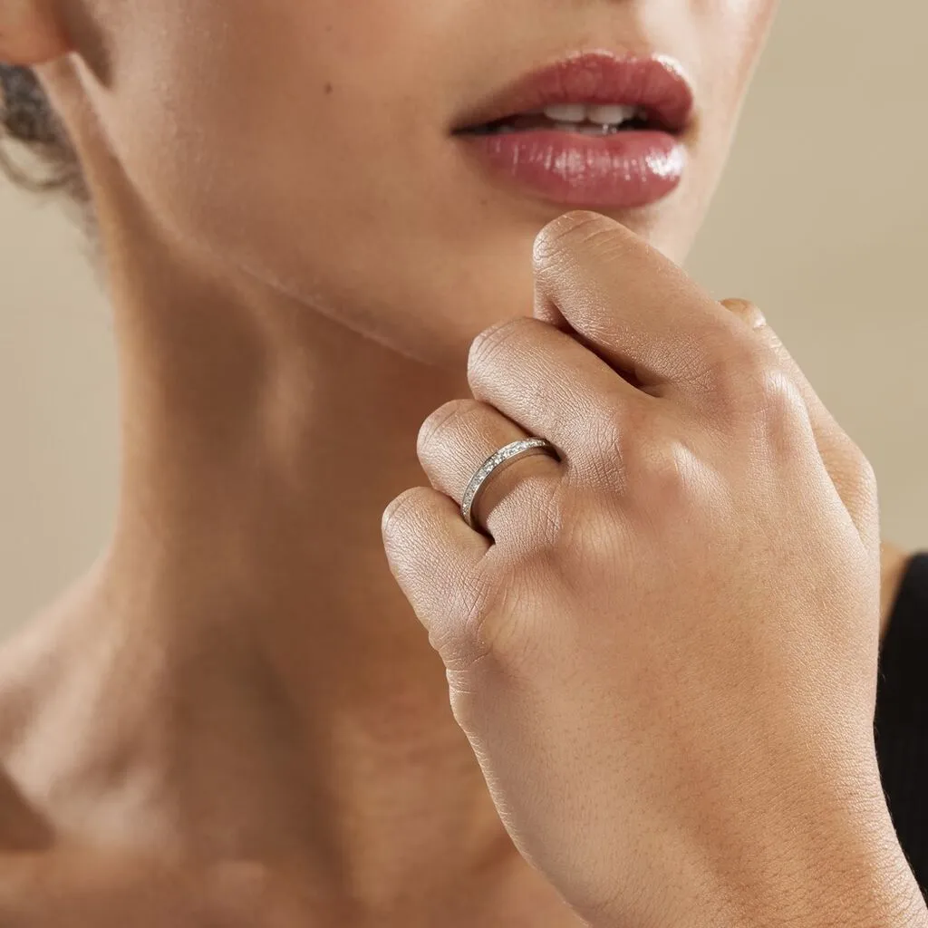 Histoire D'Or Alliance Dionysa Or Blanc Diamant – Image 4