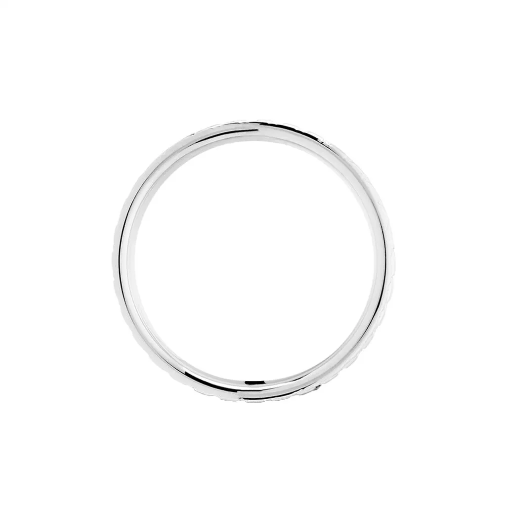 Histoire D'Or Alliance Herma Ruban Plat Or Blanc – Image 3