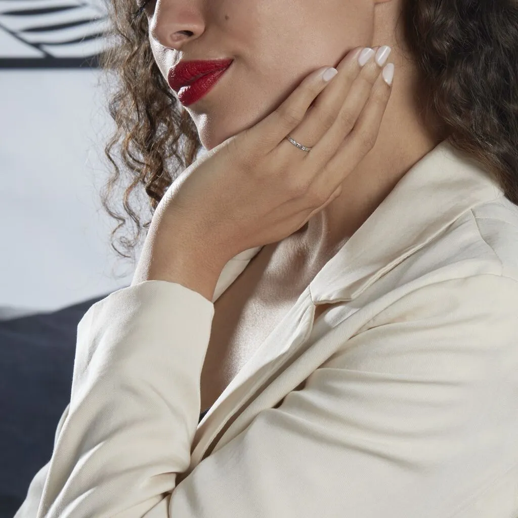 Histoire D'Or Alliance Lily-fleur Or Blanc – Image 3