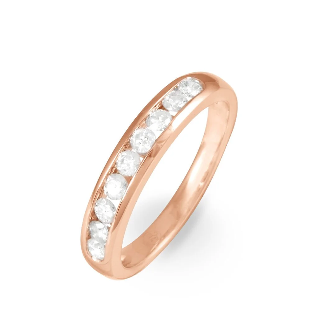 Histoire D'Or Alliance Giulia Or Rose Diamant