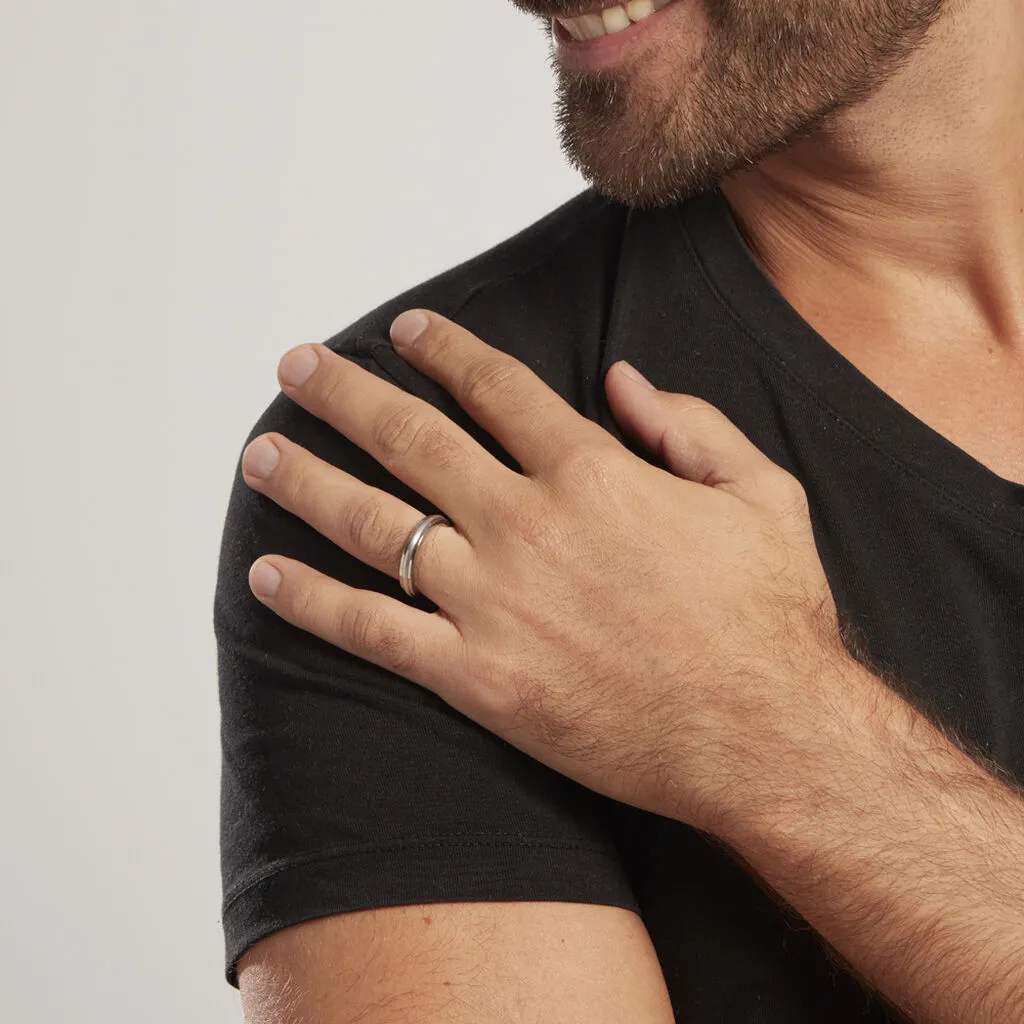 Histoire D'Or Alliance Shelanda Ruban Plat Or Bicolore – Image 4