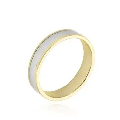 Histoire D'Or Alliance Hevan Ruban Or Bicolore
