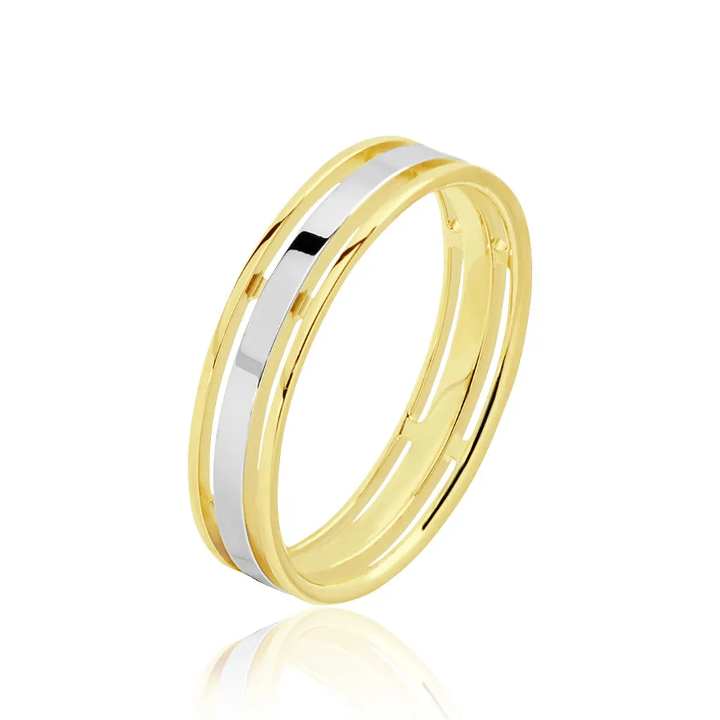 Histoire D'Or Alliance Laumer Ruban Or Bicolore