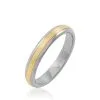 Histoire D'Or Alliance Len Demi Jonc Classique Or Bicolore