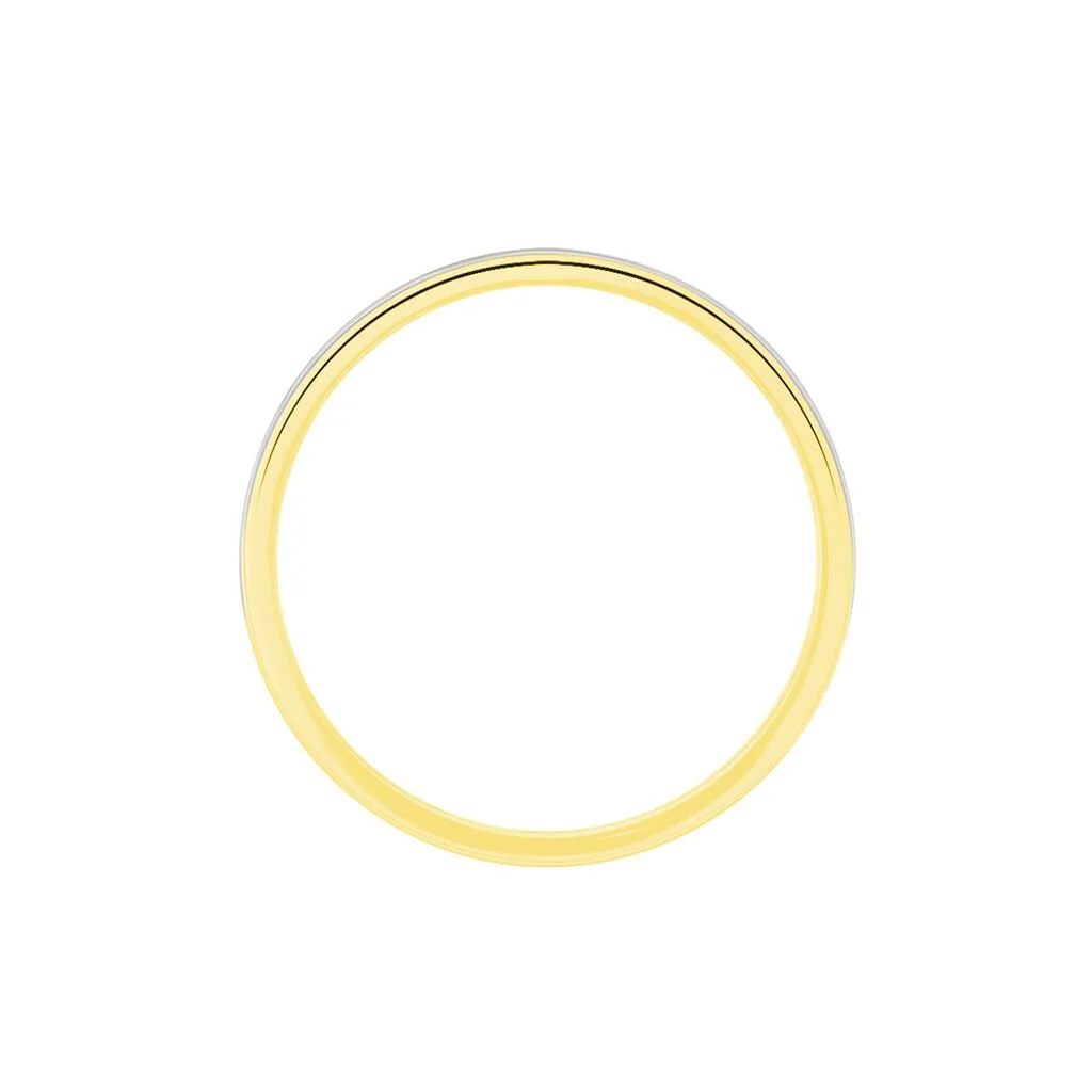 Histoire D'Or Alliance Markei Ruban Plat Or Bicolore – Image 3