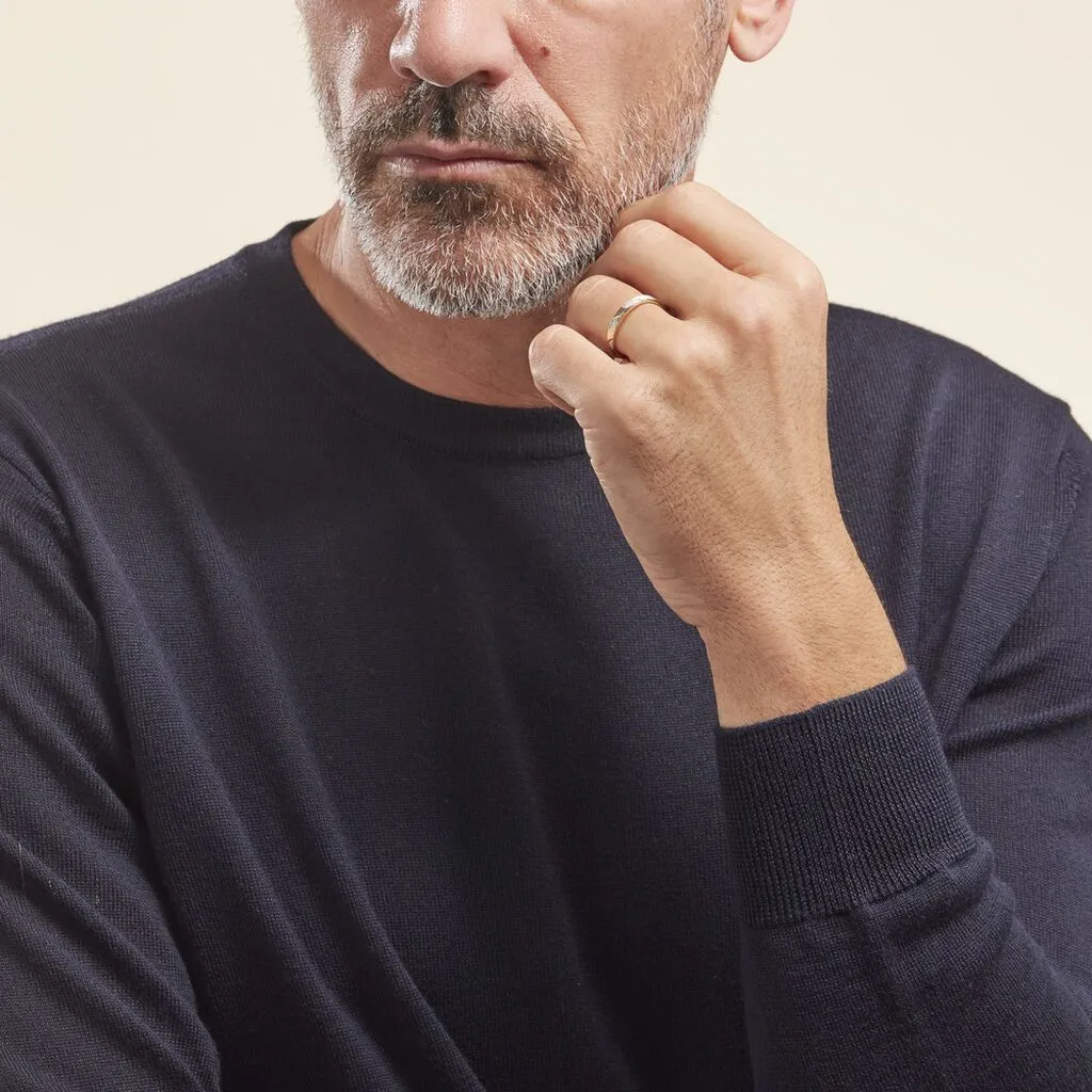 Histoire D'Or Alliance Manig Ruban Plat Or Bicolore – Image 5