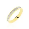 Histoire D'Or Alliance Madin Ruban Plat Or Bicolore