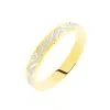 Histoire D'Or Alliance Clotilde Demi Jonc Classique Or Bicolore