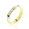 Histoire D'Or Alliance Beatrice Ruban Plat Or Bicolore