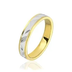 Histoire D'Or Alliance Ilki Ruban Or Bicolore