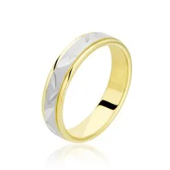 Histoire D'Or Alliance Ilki Ruban Or Bicolore