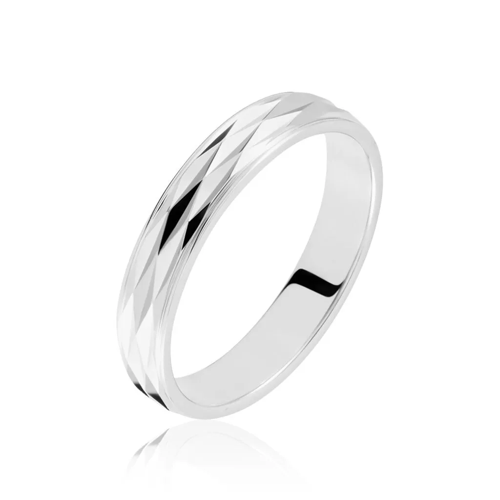 Histoire D'Or Alliance Hemera Facetee Or Blanc