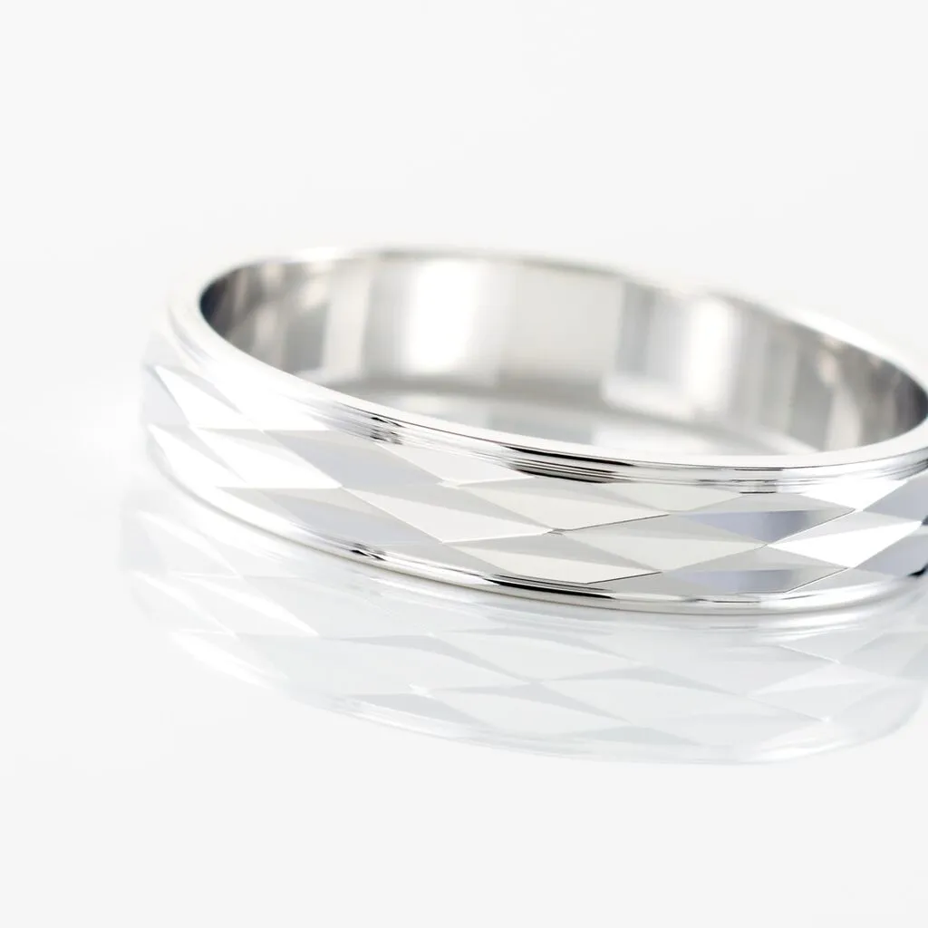 Histoire D'Or Alliance Hemera Facetee Or Blanc – Image 4