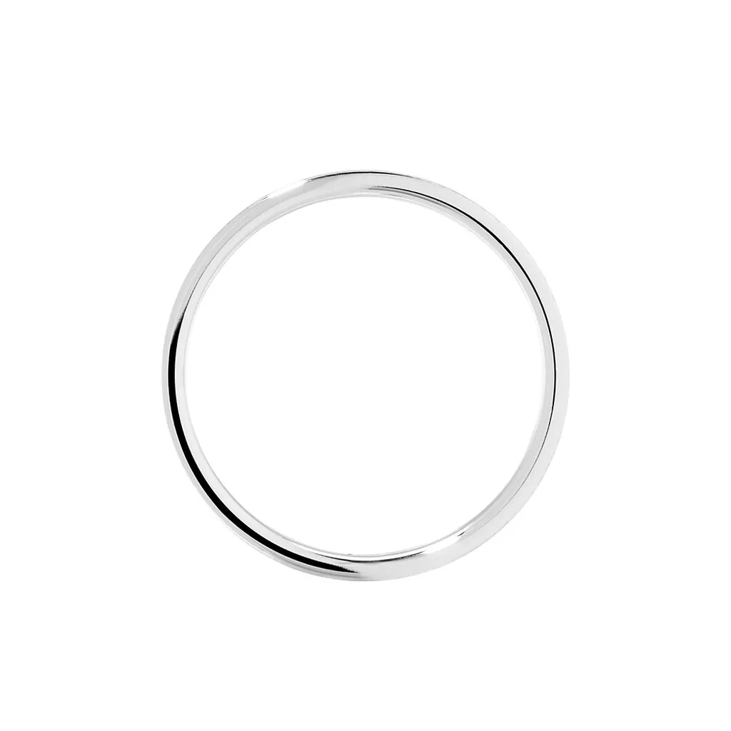 Histoire D'Or Alliance Junius Ruban Confort Or Blanc – Image 3