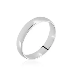 Histoire D'Or Alliance Sonia Demi Jonc Confort Or Blanc