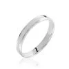 Histoire D'Or Alliance Beatrice Ruban Plat Or Blanc