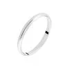 Histoire D'Or Alliance Meredithe Demi Jonc Classique Or Blanc